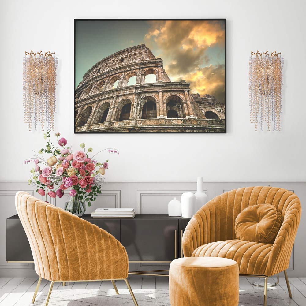 Fuji Wall Light in living room.