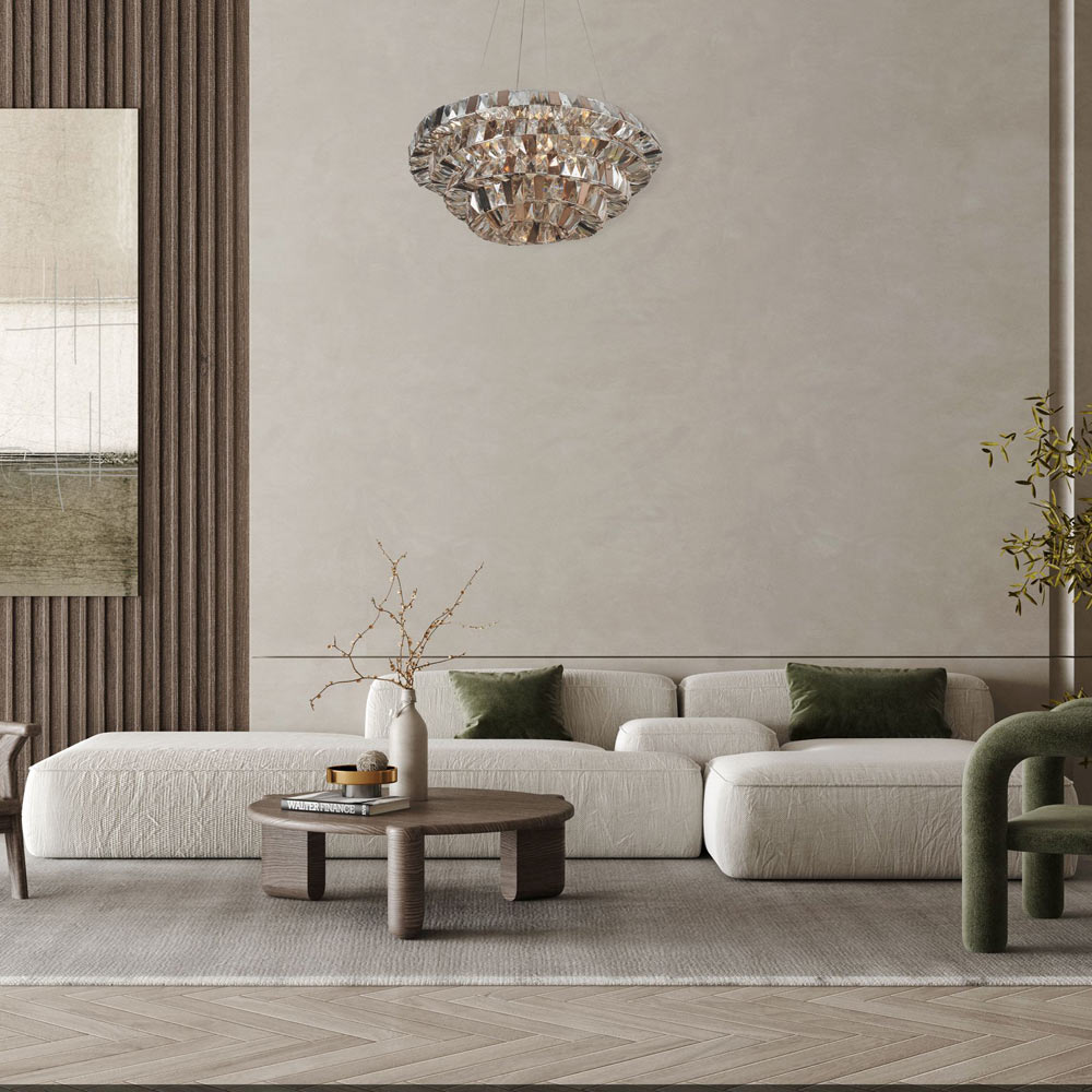 Gehry Pendant Light in living room.