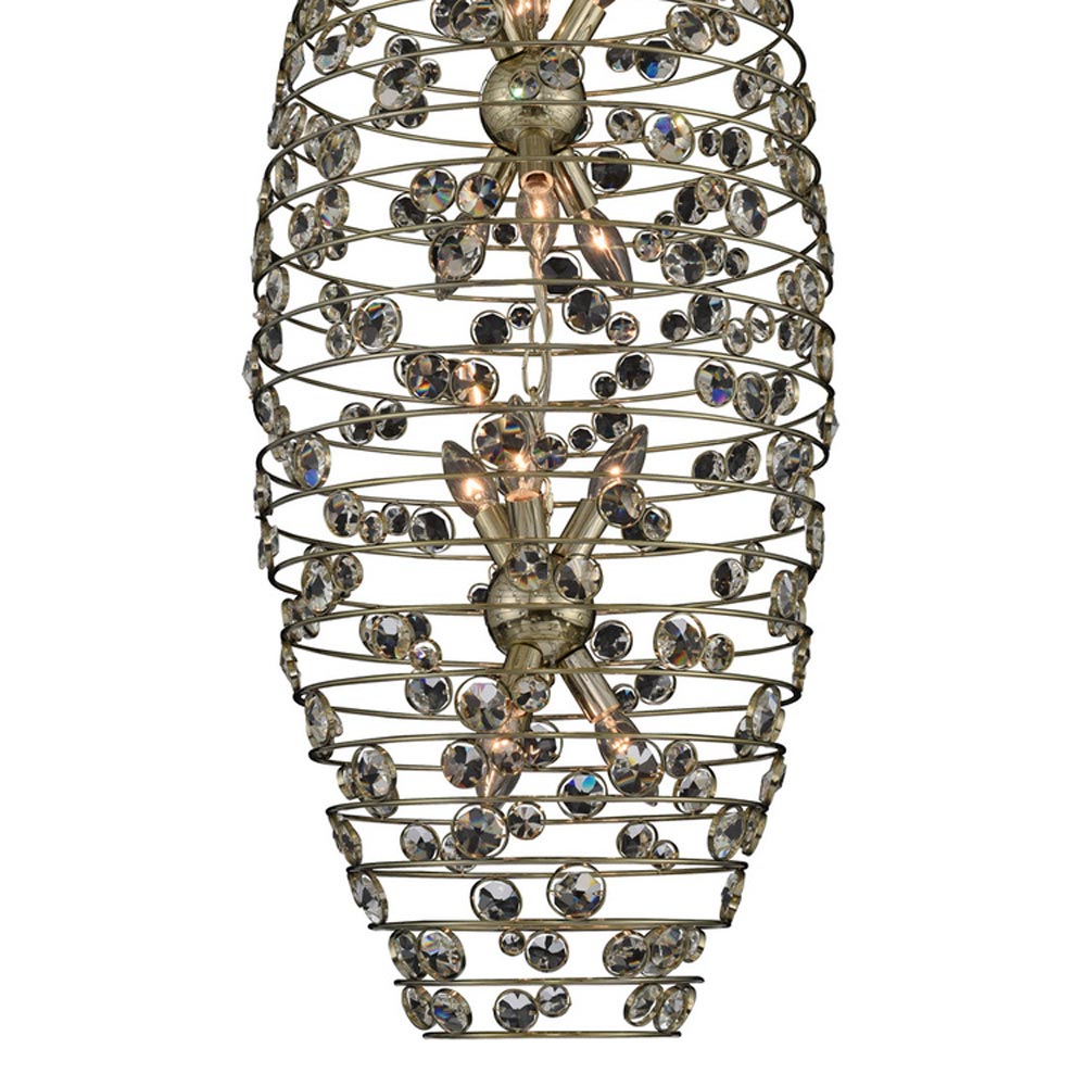 Gemini Vertical Chandelier in Detail.