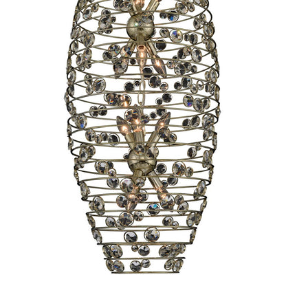 Gemini Vertical Chandelier in Detail.