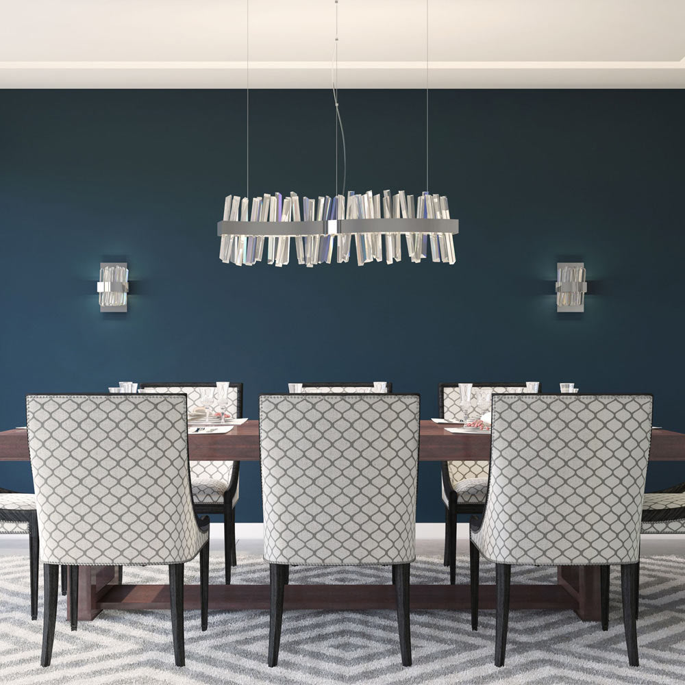 Glacier LED ADA Vanity Wall Light in living room.