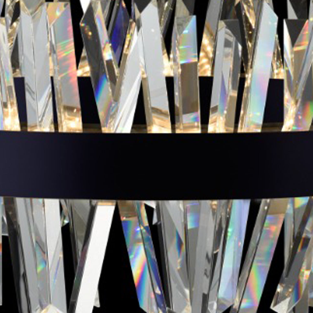 Glacier LED ADA Vanity Wall Light - Matte Black Swatch.