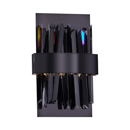 Glacier LED ADA Wall Light in Black Nickel.
