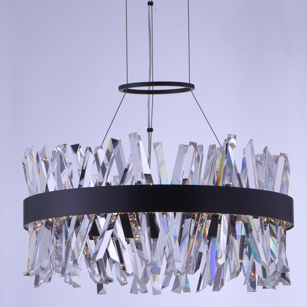 Glacier LED Chandelier in Detail.