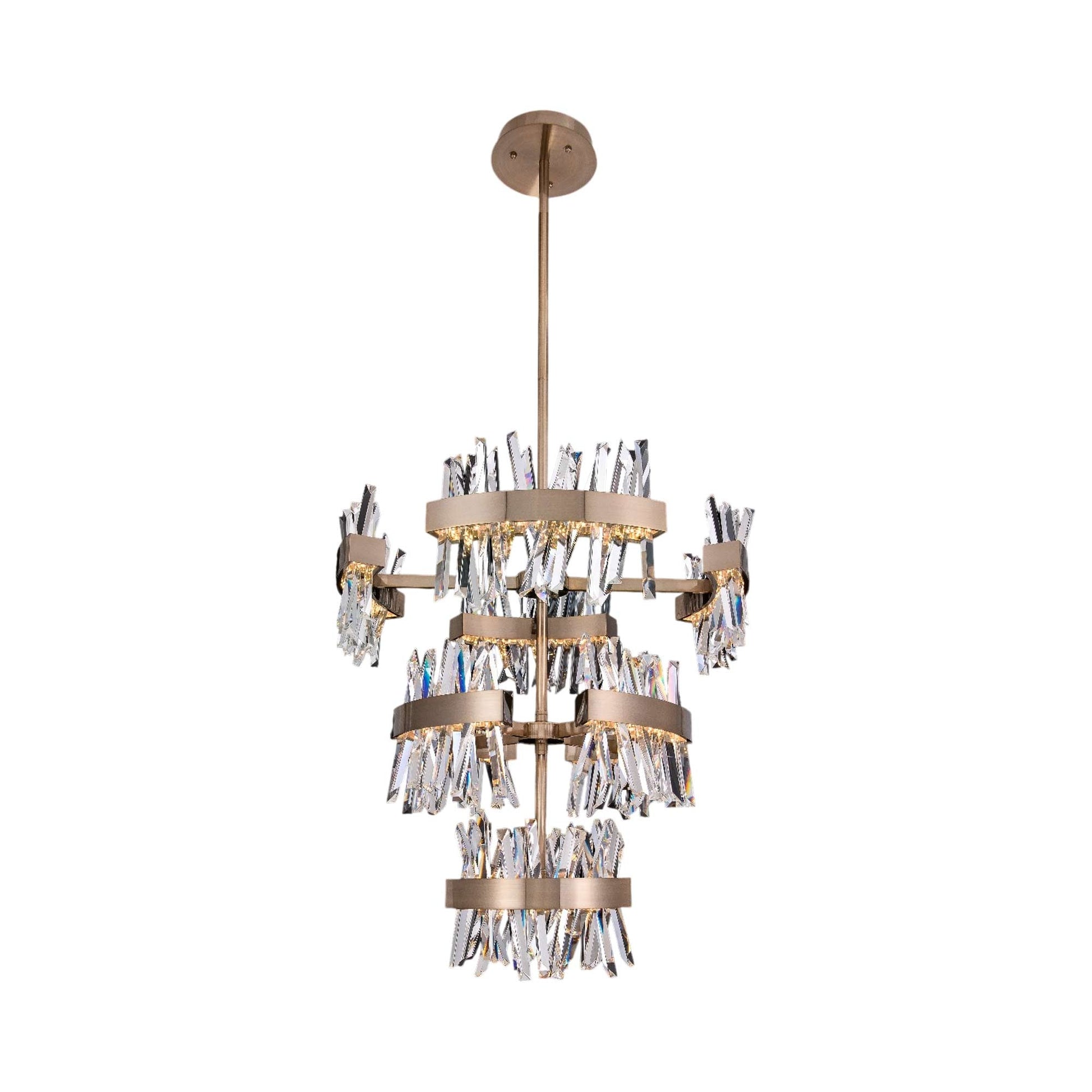 Glacier LED Foyer Chandelier.