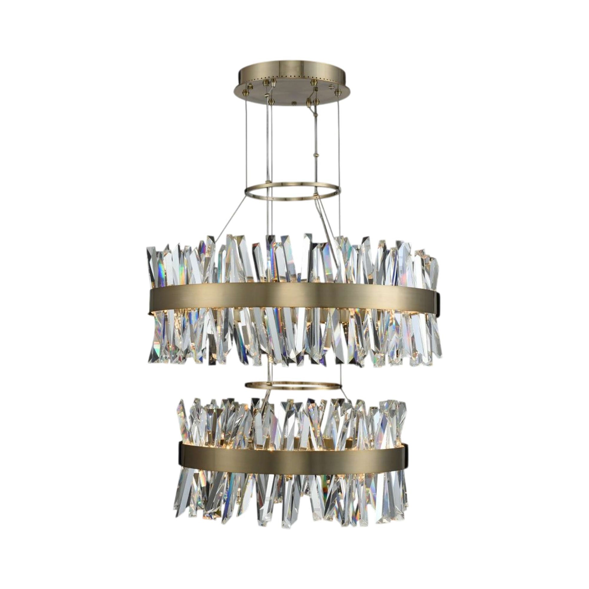 Glacier LED Tiered Chandelier.