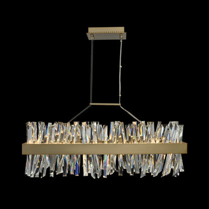Glacier Linear LED Pendant Light in Detail.
