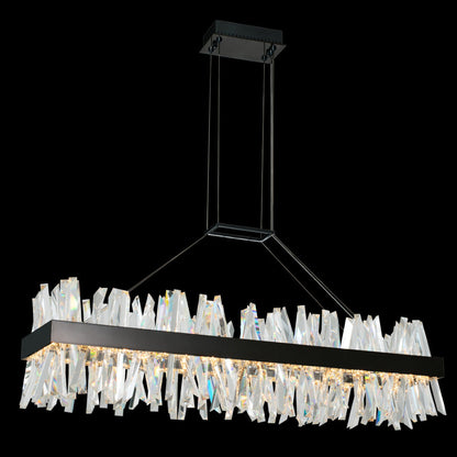 Glacier Linear LED Pendant Light in Detail.