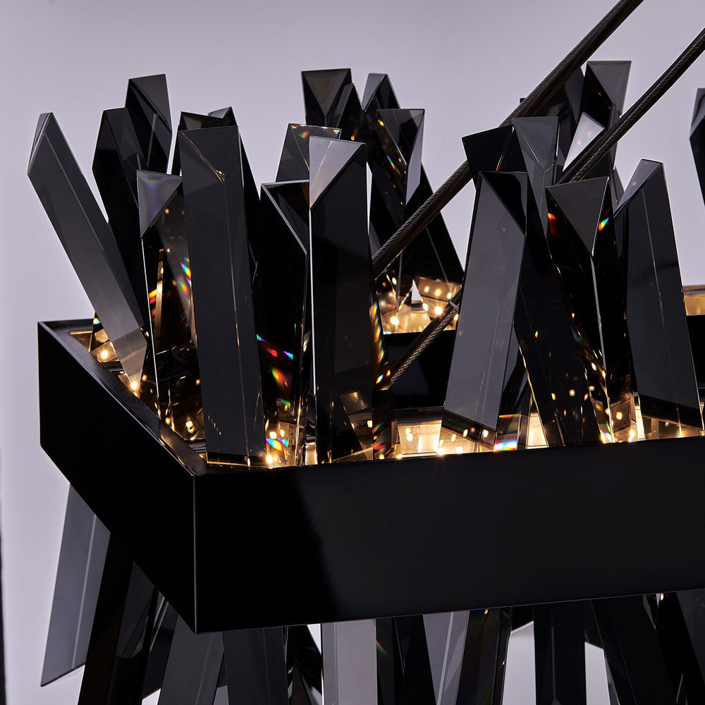 Glacier Linear LED Pendant Light in Detail.