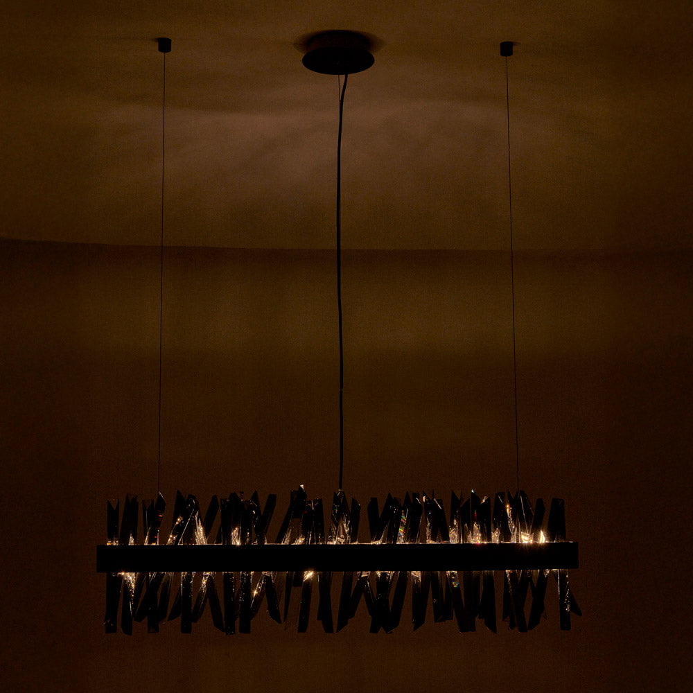 Glacier Wave Linear LED Pendant Light in Detail.