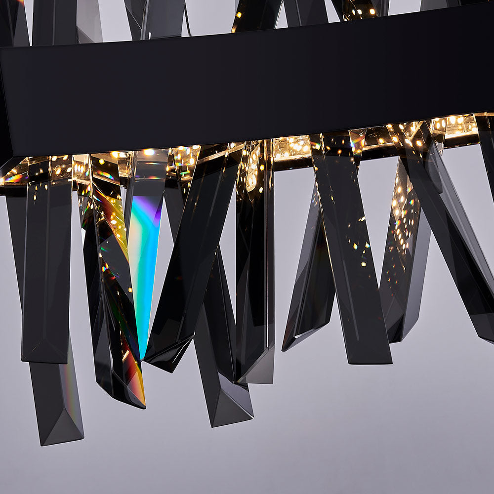 Glacier Wave Linear LED Pendant Light in Detail.