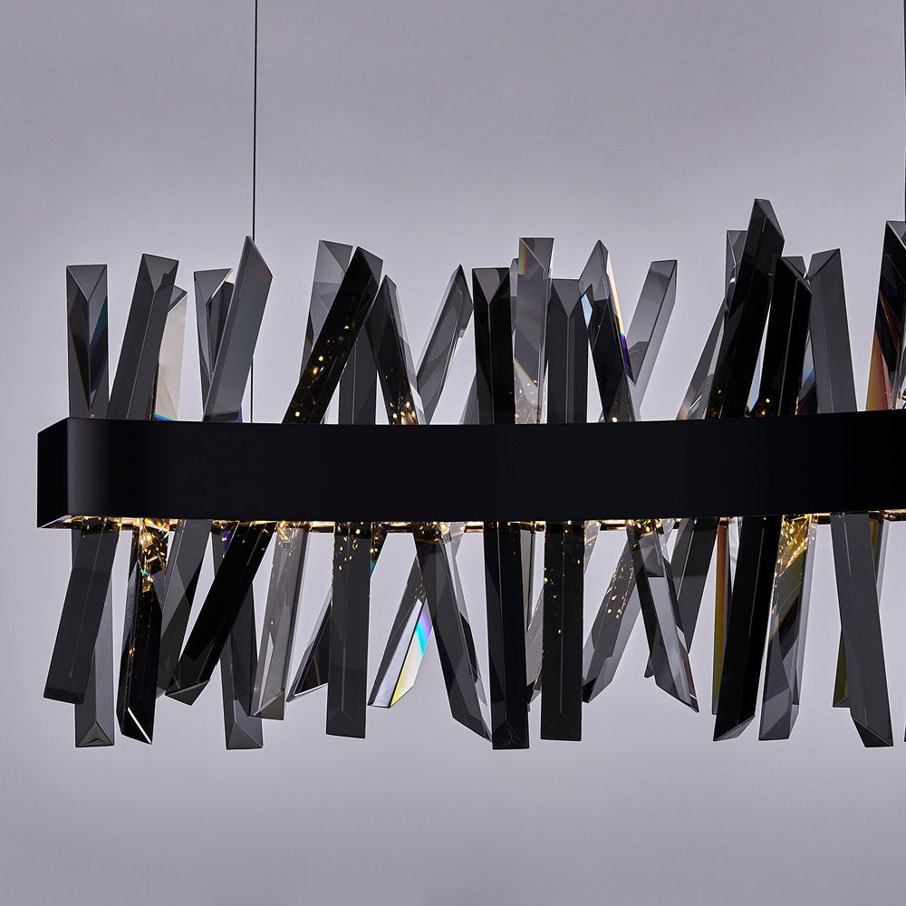 Glacier Wave Linear LED Pendant Light in Detail.