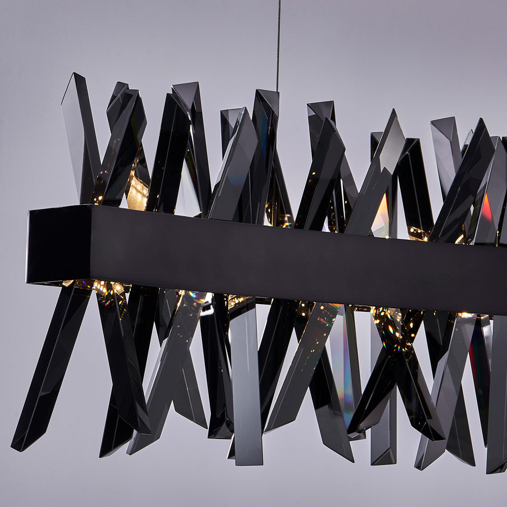 Glacier Wave Linear LED Pendant Light in Detail.