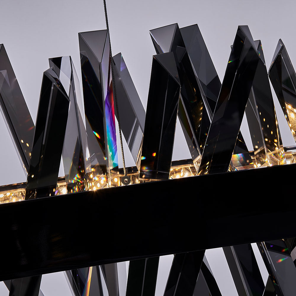 Glacier Wave Linear LED Pendant Light in Detail.