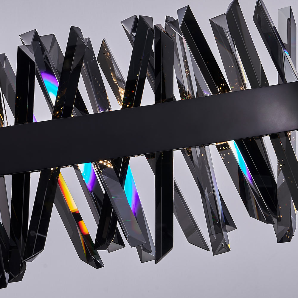 Glacier Wave Linear LED Pendant Light in Detail.