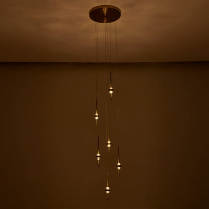 Goccia LED Chandelier in Detail.