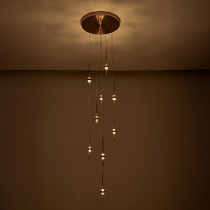 Goccia LED Chandelier in Detail.