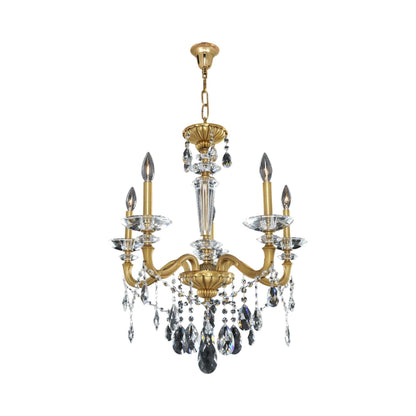 Jolivet Chandelier in Historic Brass (5-Light).