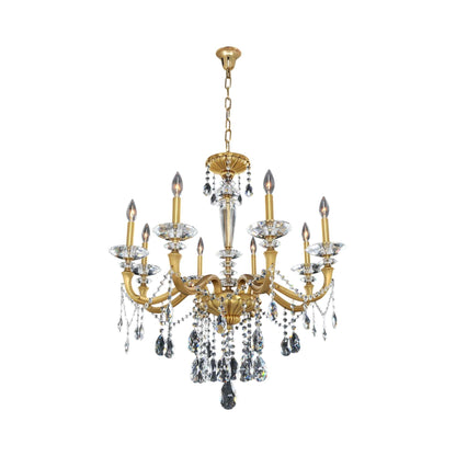 Jolivet Chandelier in Historic Brass (8-Light).