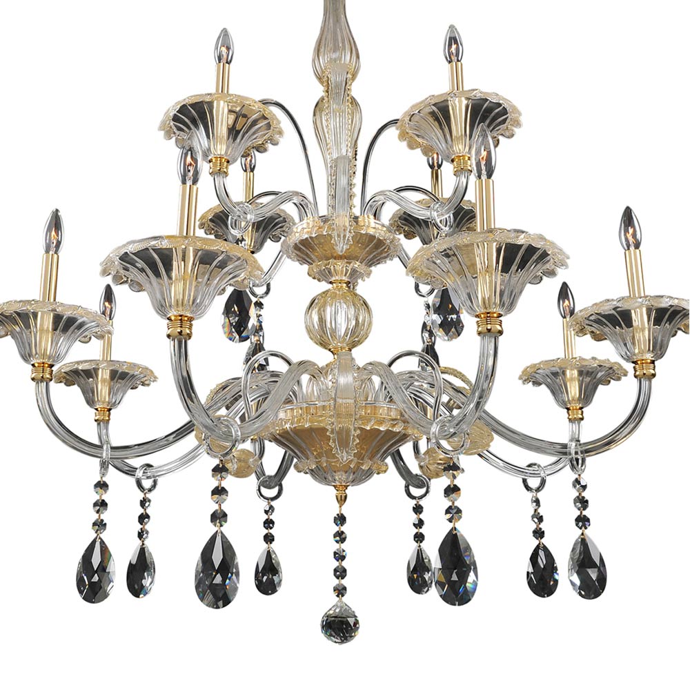 La Rosa Chandelier in Detail.