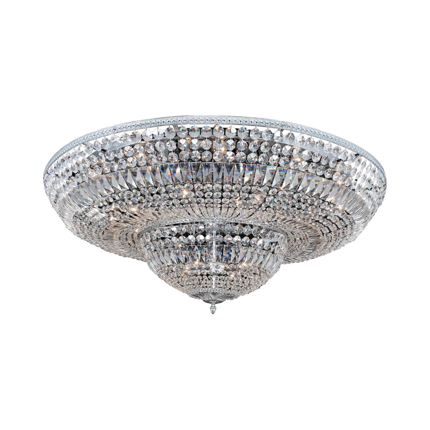 Lemire Flush Mount Ceiling Light in Chrome (24-Light).