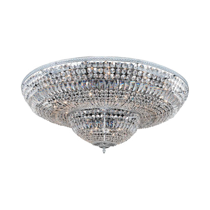 Lemire Flush Mount Ceiling Light in Chrome (24-Light).