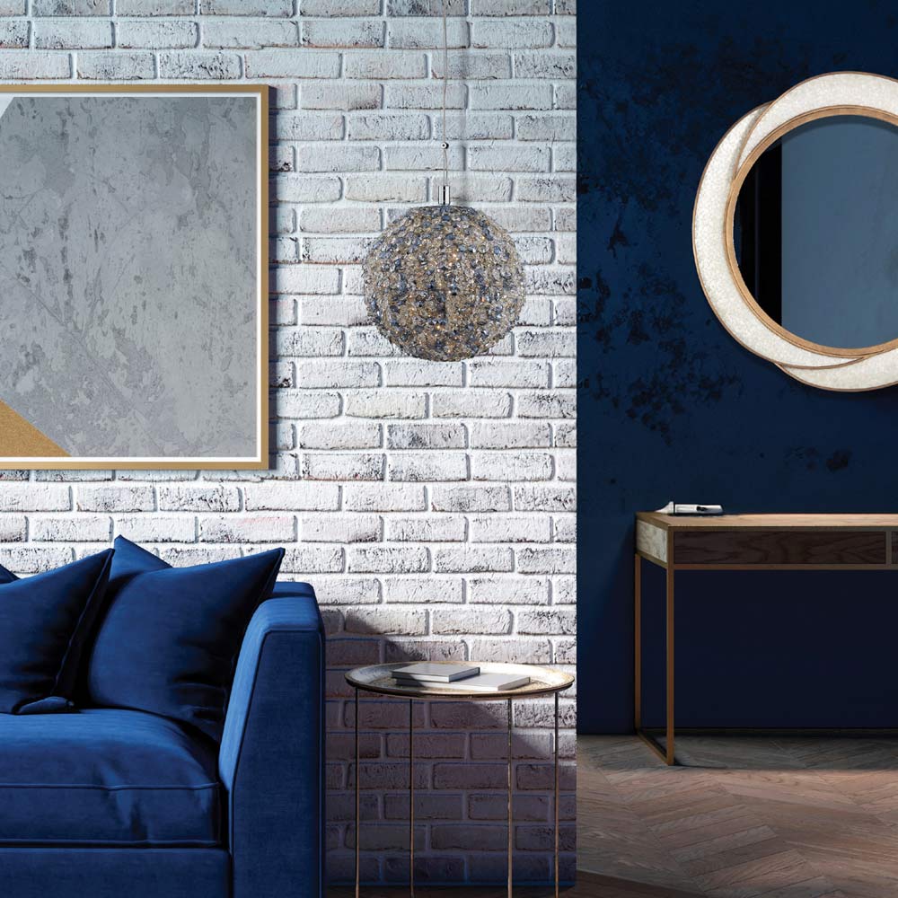 Lina Colorata LED Pendant Light in living room.