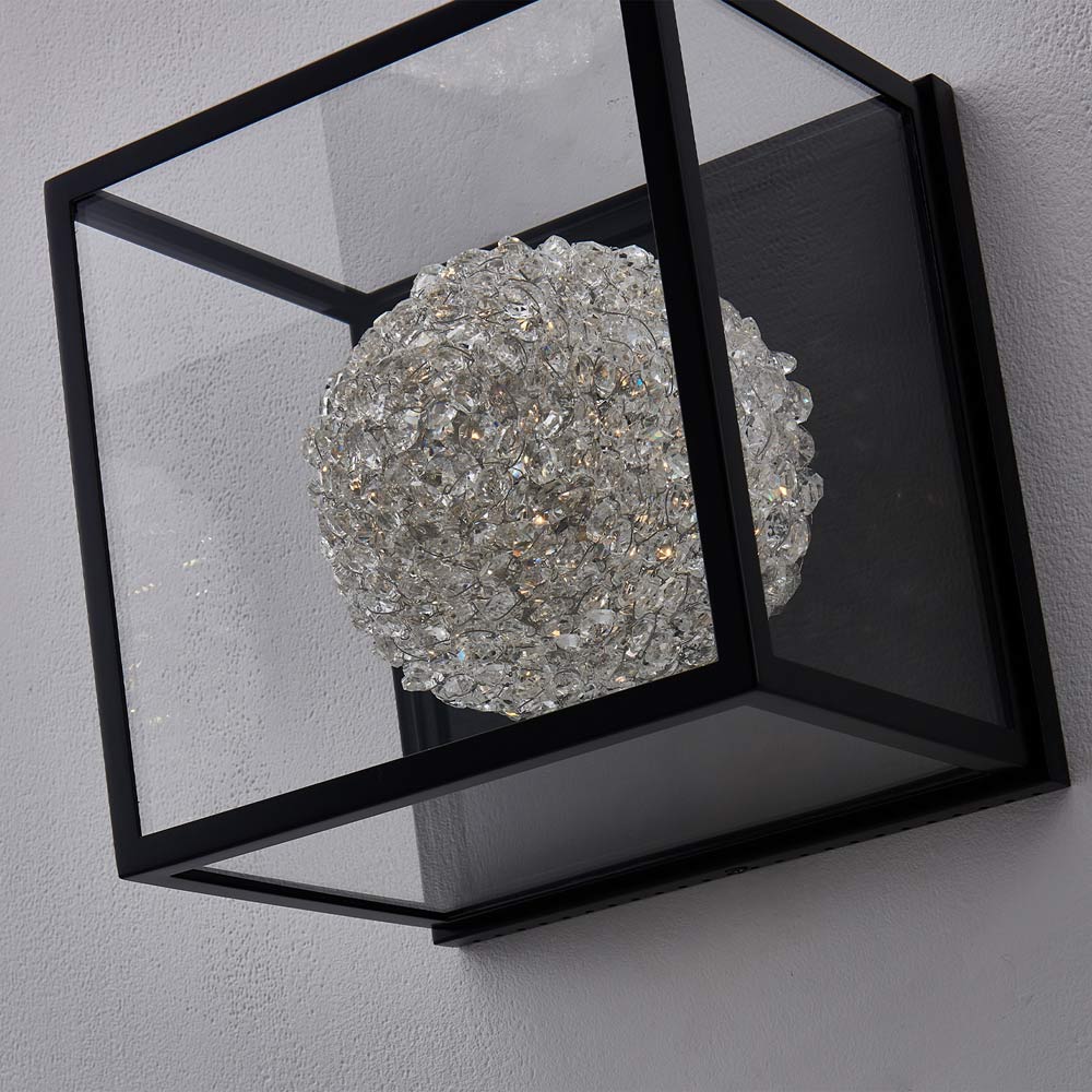 Lina Globe Outdoor LED Wall Light in Detail.