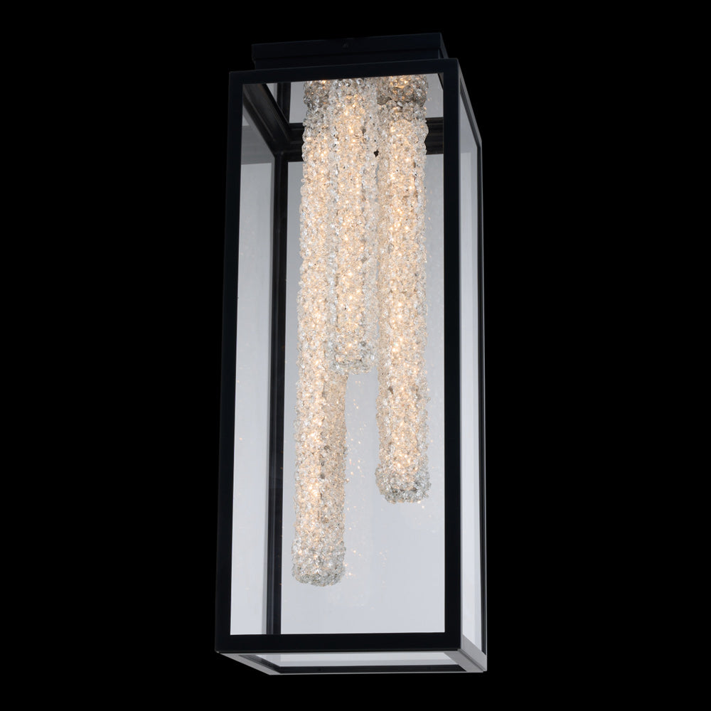 Lina Tall Outdoor LED Flush Mount Ceiling Light in Detail.