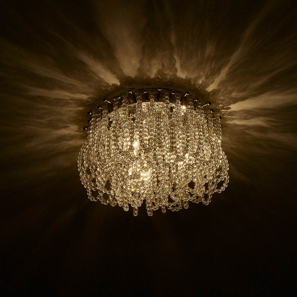 Loops Flush Mount Ceiling Light in Detail.