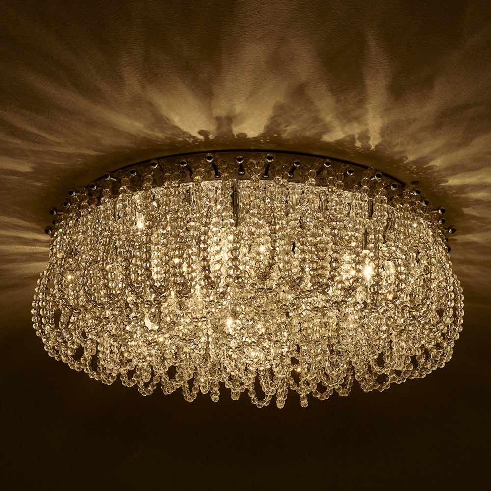 Loops Flush Mount Ceiling Light in Detail.