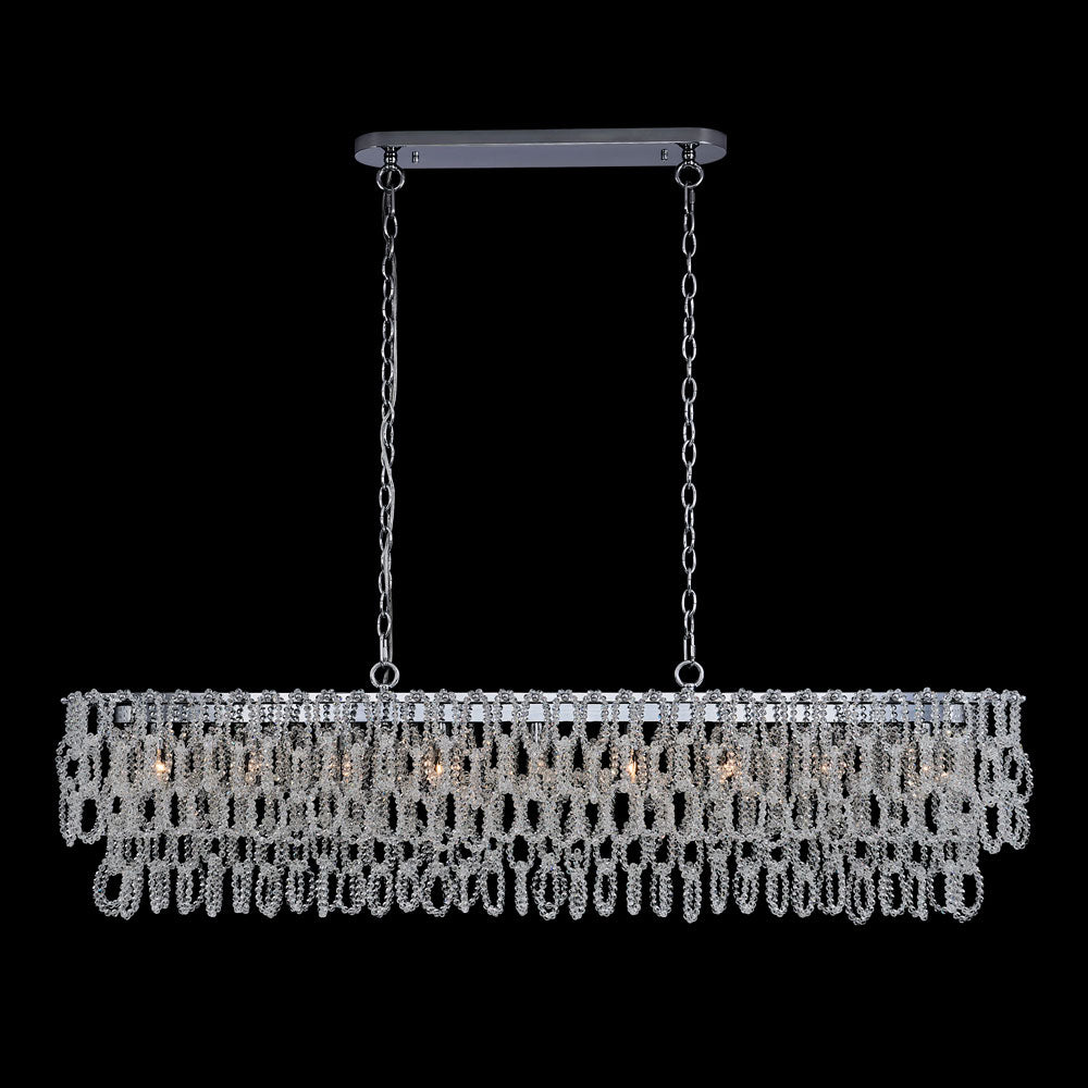 Loops Linear Pendant Light in Detail.