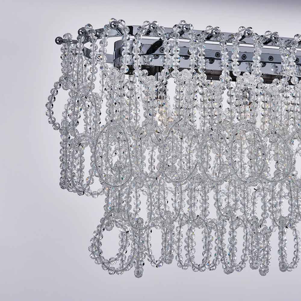 Loops Linear Pendant Light in Detail.