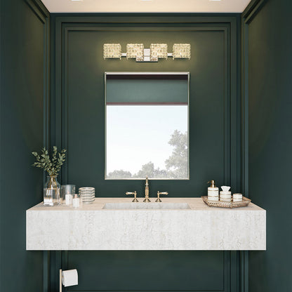 Marazzi Bath Vanity Light in bathroom.