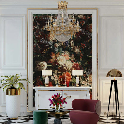Marseille Chandelier in living room.