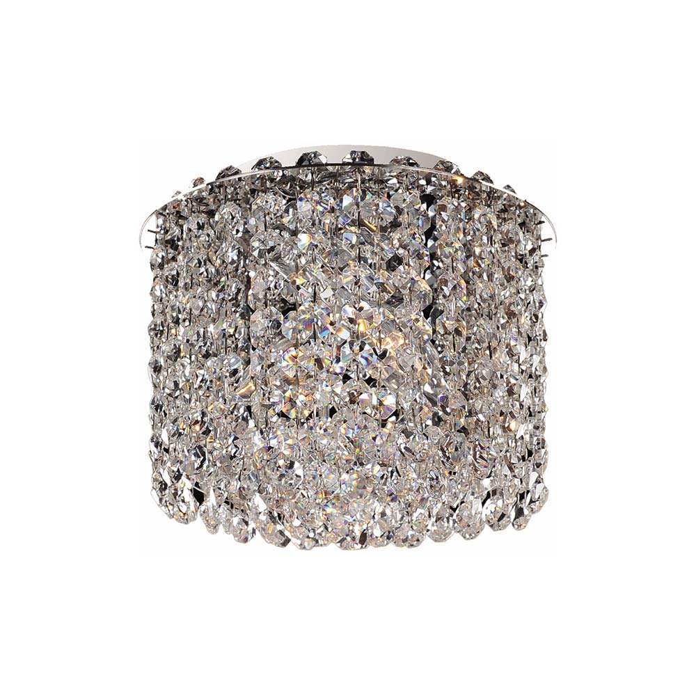 Milieu Metro Flush Mount Ceiling Light in Clear (8-Inch).