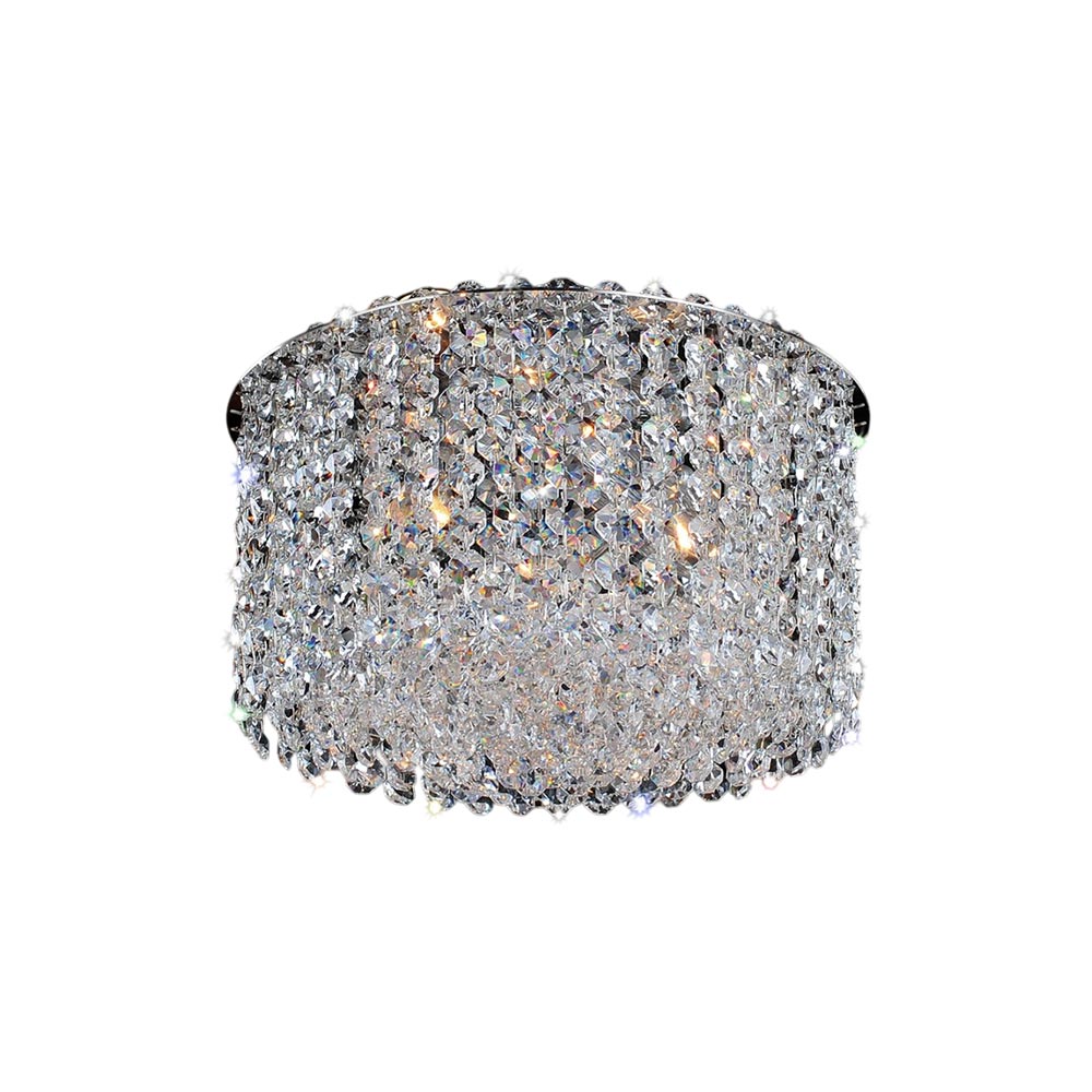 Milieu Metro Flush Mount Ceiling Light in Clear (10.5-Inch).