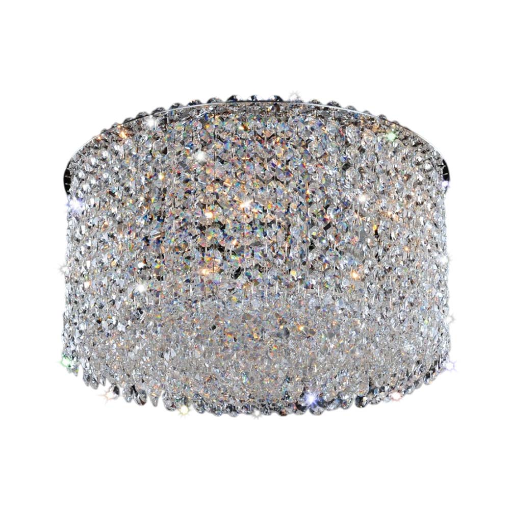 Milieu Metro Flush Mount Ceiling Light in Clear (14-Inch).