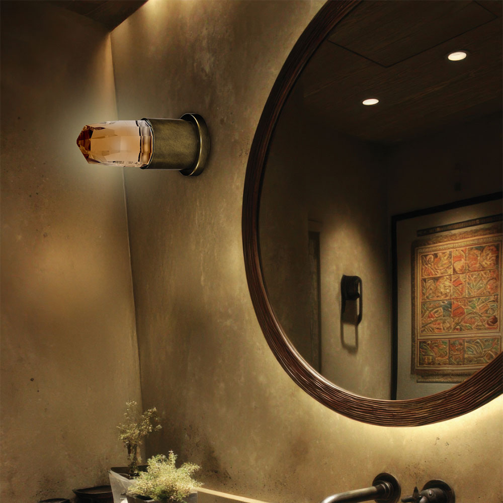 Ore LED Ceiling / Wall Light in bathroom.
