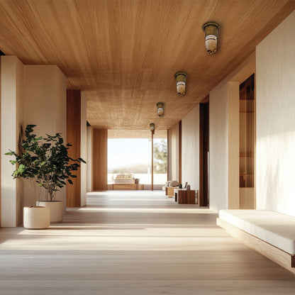 Ore LED Ceiling / Wall Light in hallway.