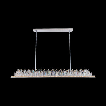 Orizzonte Linear LED Pendant Light in Chrome (44-Inch).