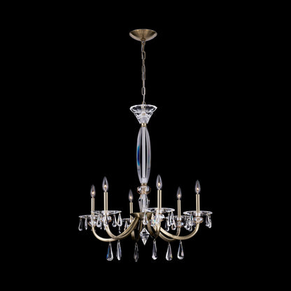 Passo Chandelier in Brushed Brass (6-Light).