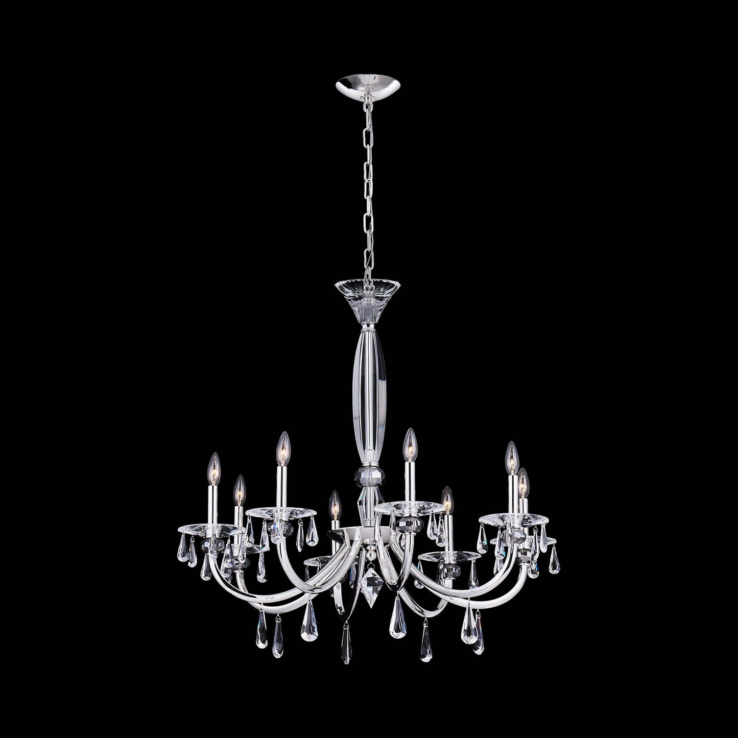 Passo Chandelier in Silver (8-Light).