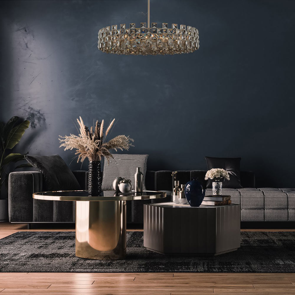 Piazze Pendant Light in living room.