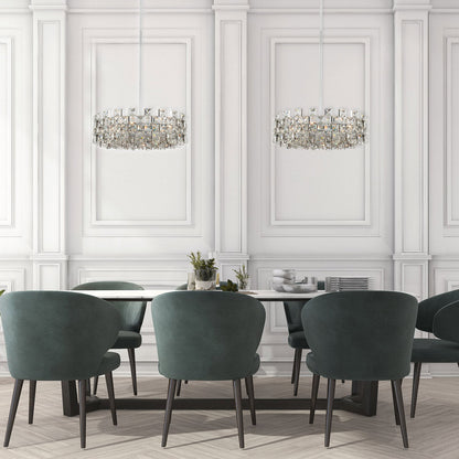 Piazze Pendant Light in living room.