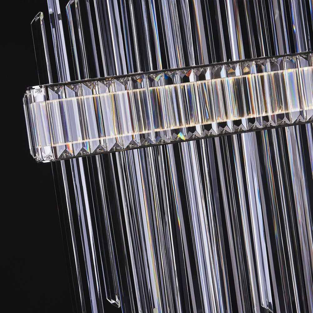Piovere Linear LED Pendant Light in Detail.