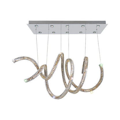 Ravina Linear Pendant Light in Firenze Clear.