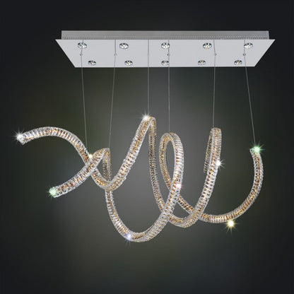 Ravina Linear Pendant Light in Detail.