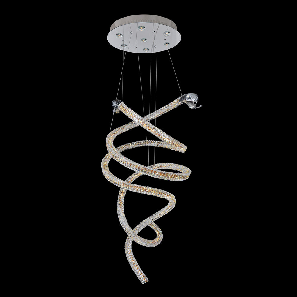 Ravina Spiral Chandelier in Detail.