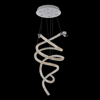 Ravina Spiral Chandelier in Detail.